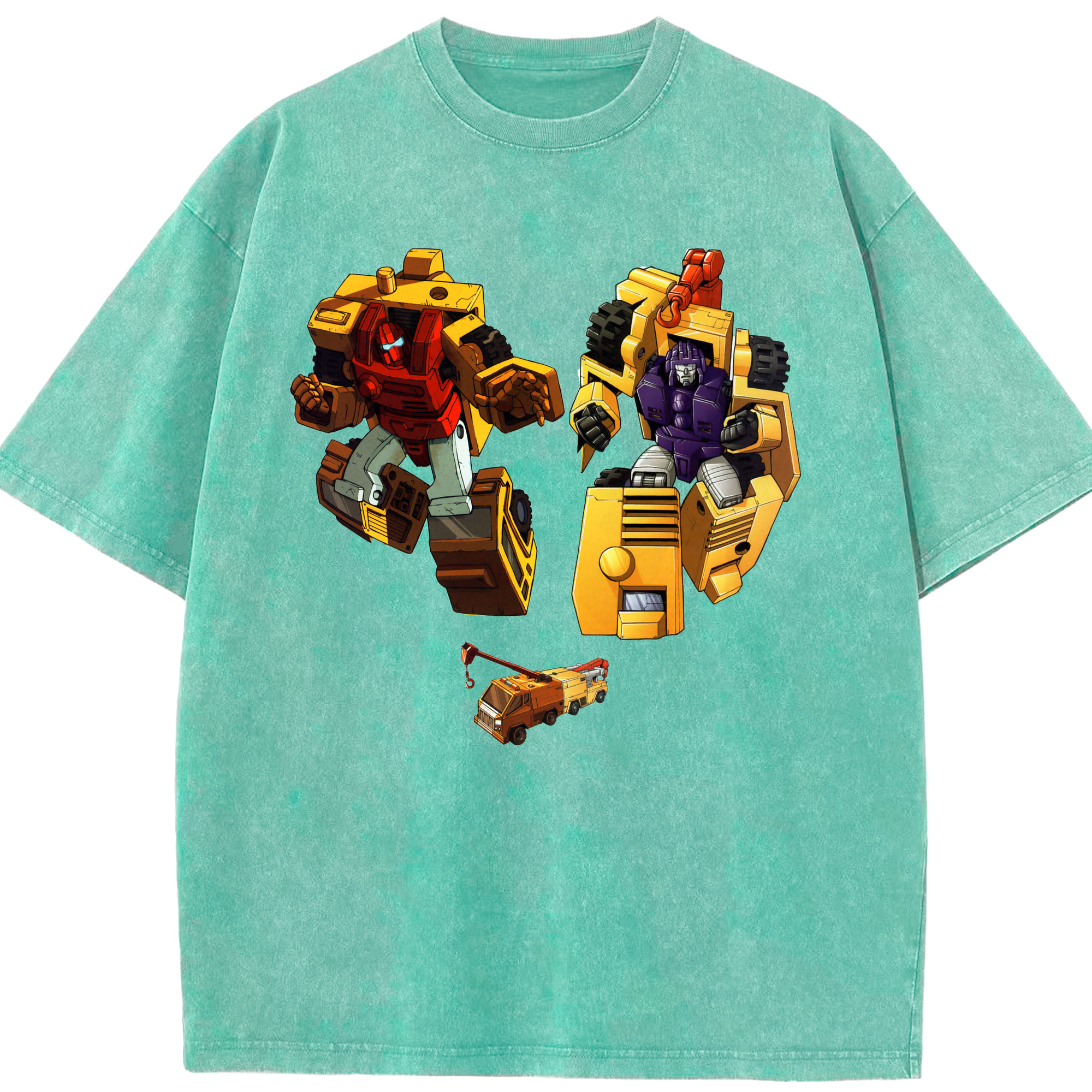 （画像用）  綿100% ヴィンテージ風 半袖Tシャツ（フロントプリント）
